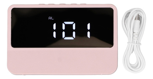 I Despertador Com Espelho Led, 2 Níveis De Brilho, Despertar