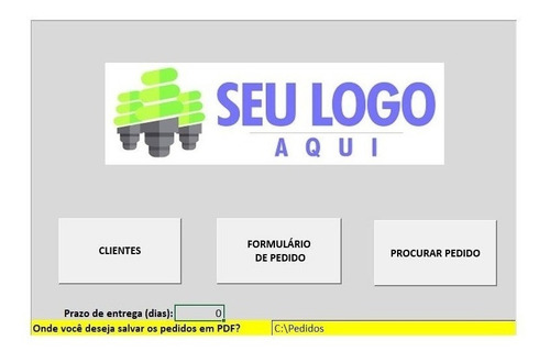 Imagem 2 de 6 de Planilha Para Cadastrar Cliente | Gerar Orçamento Ou Pedido