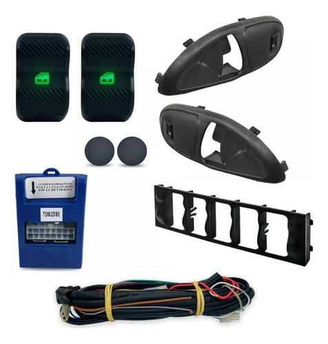 Kit Vidro Eletrico Gol Parati 4p Completo G2 - Grafite
