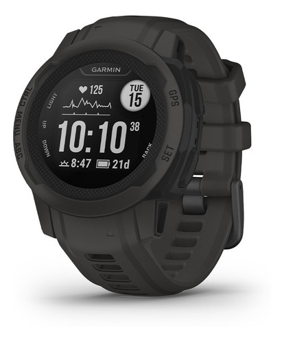 Garmin Instinct 2s Reloj Gps Gnss Trackback Bateria 21 Dias Color de la caja Negro Color de la malla Negro Color del bisel Grafito Diseño de la malla Milanese