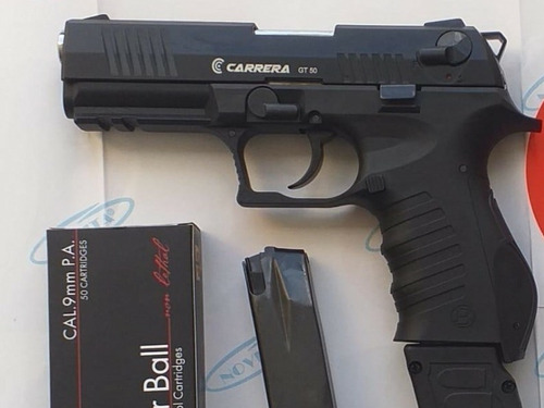 Pistola Traumática Carrera Gt50 Negra 50 Balas Envió Gratis | Cuotas sin  interés