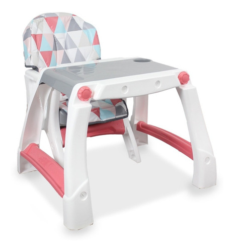Imagen 8 de 10 de Silla Alta Kinder 2 En 1 Comedor-escritorio Marca Prinsel
