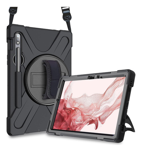 Procase Funda P/ Galaxy Tab S8 S7 De 11 PuLG C/ S Pen Negro