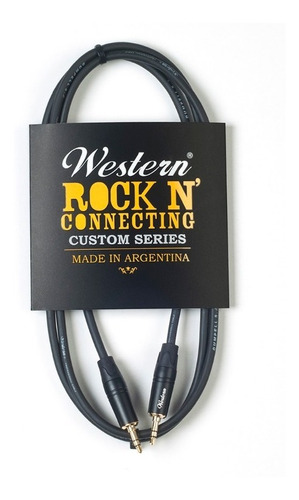 Imagen 1 de 3 de Cable Auxiliar Mini Plug Estéreo 1,5m Western Mini15