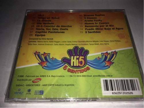 Hi5 5 Sentidos Cd Nuevo Original Cerrado