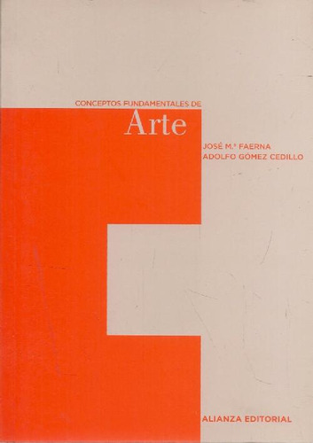 Libro Conceptos Fundamentales De Arte De José María Faerna A