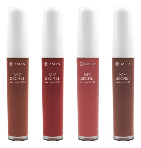 Gloss My Secret Dalla Kit C/4 Unidades Cor Nude