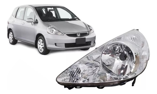 Optica P/ Honda Fit 2007 2008 Fondo Cromado Lxl Lx At