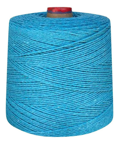 Linha De Crochê Colorida Eco Brasil 6 Fios 1 Kg Barbante Cor Azul-turquesa