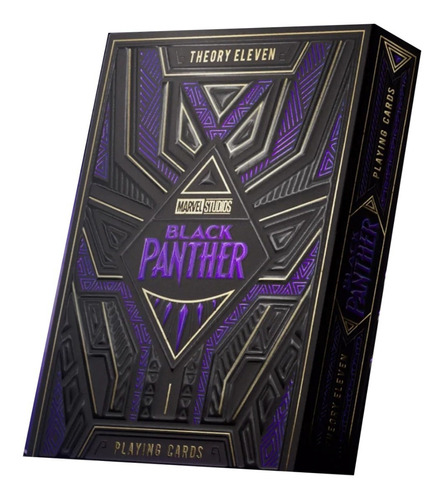 Cartas Black Panther Luxury Playing Card Naipes Namor Marvel Color del reverso Morado