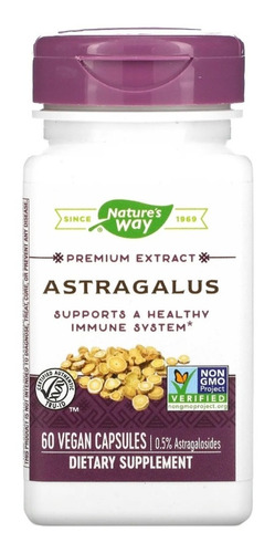 Astrágalo Astragalus 1410mg Cápsulas Potenciador Inmune