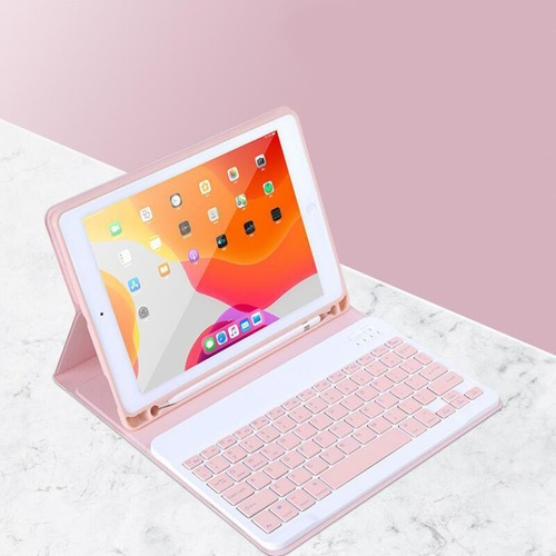 Funda Con Teclado Para 8% iPad 7 (10,2 Polos)