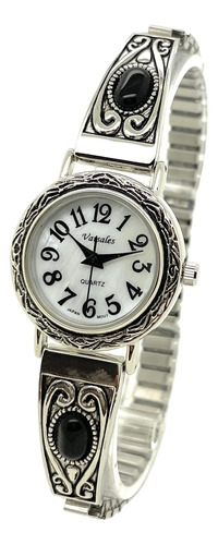 Reloj De Moda Con Banda Elástica Para Mujer Western Black