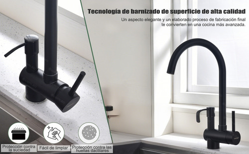 El Grifo De La Cocina Con Jabón Líquido Puede Girar 360 ° Y