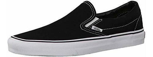 Vans Unisex Adultos Classic Slip On Zapatillas Negras - Blan