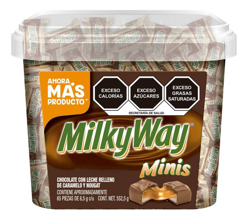 Minis Milky Way Caramelo Nougat Dulce Piñatas Fiestas 65pza