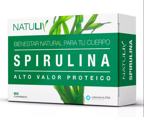 Spirulina Natuliv X 60 Comprimidos Sabor Sin sabor