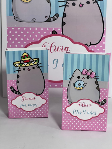 Bolsas Golosineras Personalizadas X 20 Gato Unicornio