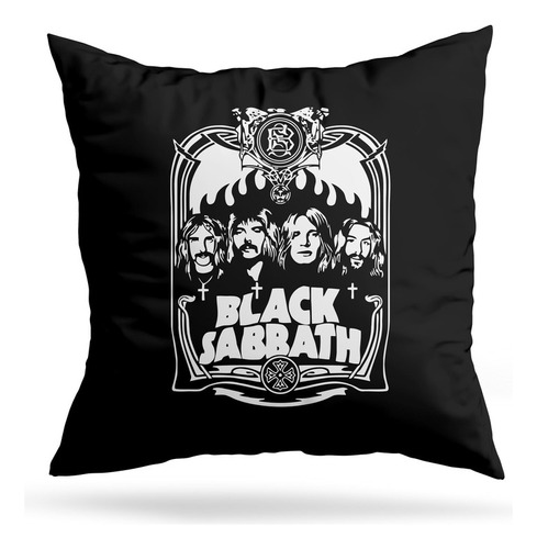 Cojin Deco Black Sabbath Faces (d0543 Boleto.store)