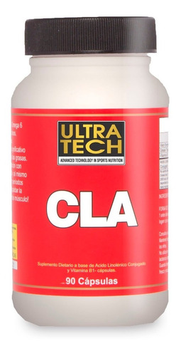 Cla (acido Linoléico Conjugado) X 90 Cápsulas Ultra Tech Quemador De Grasa Acelera El Metabolismo