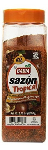 Badia Sazon Tropical Con Achiote Y Cilantro, 1,75 Libra (paq