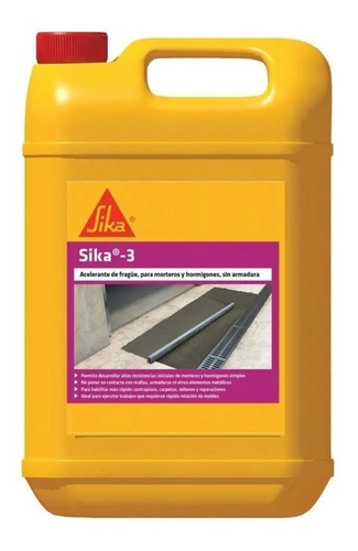 Sika 3 Acelerante De Fragüe Bidón X 2 Kg