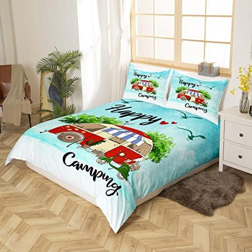 . New Ropa De Cama Temática De Camping Para Ni?os Tama?o