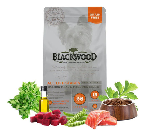 Blackwood Dog All Life Stages Con Salmón Y Chícharos 6.8kg