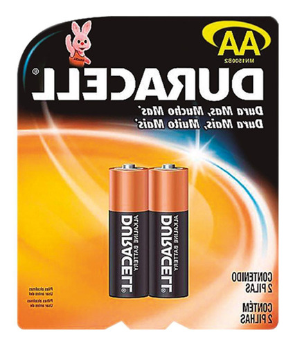 Pilha Alcalina Duracell Peq.aa2 C/2 - Kit C/12 Unidades