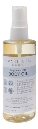 Sparitual Aceite Corporal Sin Fragancia | Hidratante Corpora