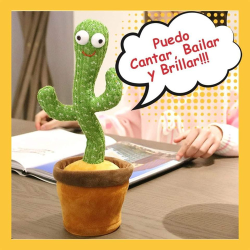 Cactus Bailarin 120canciones Graba Y Repite Sonido Usb 