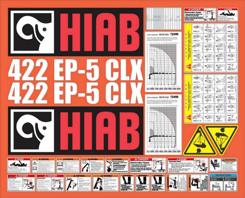 Kit De Calcomanías Para Hiab 422 Ep5 Clx