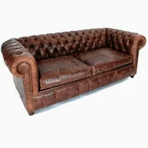 Comprar Sillon Sofa Chester De 2 Cuerpos 100% Cuero Original De Vaca