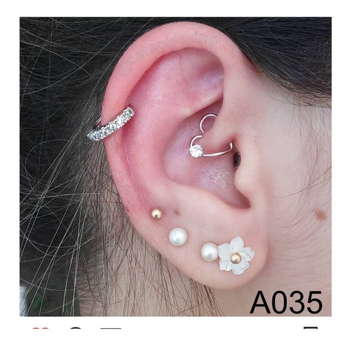 Piercing Brinco Argola Orelha Cartilagem Helix Lóbulo P A35