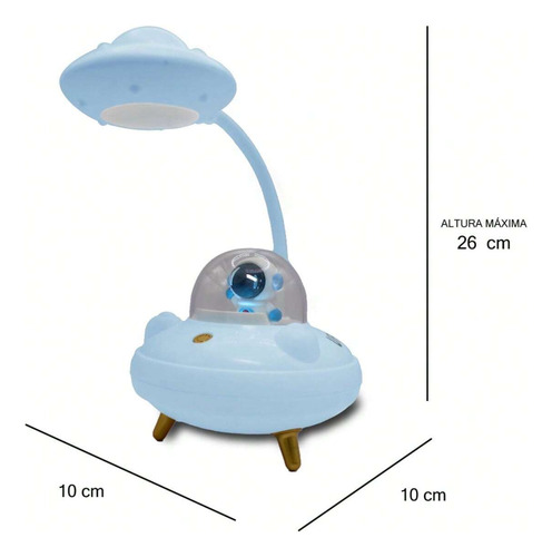 Lámpara De Escritorio Ufo Con 4 Modos De Luz Led Ovni