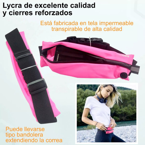 Riñonera Running Deportiva Expandible Porta Celular Llaves