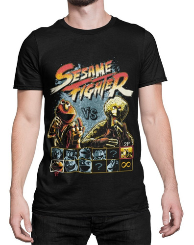 Playera Estampada Plaza Sesamo - Street Fighter 