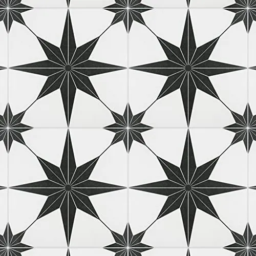 Porcelanato Stella Nero 9-3/4 X 9-3/4 Para Piso Y Pared