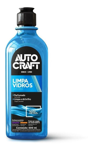 Limpa Vidros Autocraft 500ml Alta Qualidade