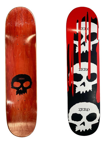 Tabla Skate Zero Skull Blood Canadian Maple Importada 7,75 