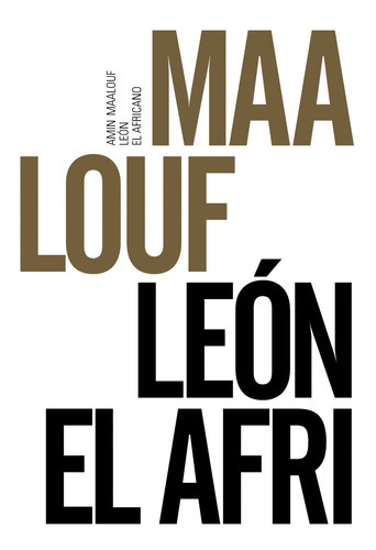 León El Africano, de Maalouf. Editorial Alianza en español