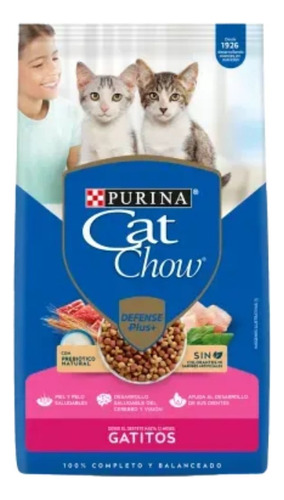 Cat Chow Defense Plus Gato De Temprana Edad Sabor Mix 3kg