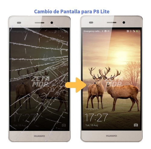 Cambio De Pantalla Modulo Huawei P8 Lite Mar Del Plata