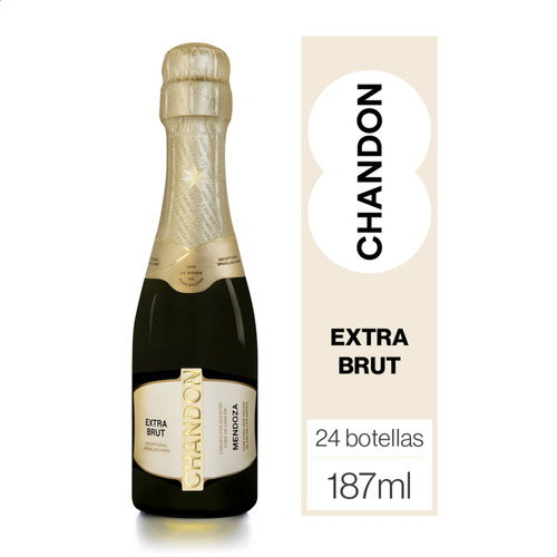 Chandon Champagne Extra Brut 187ml. X24 Unidades