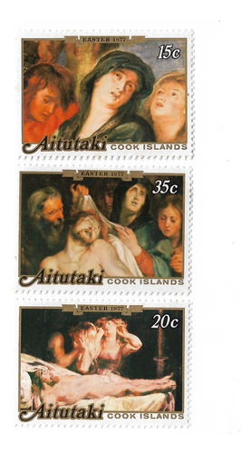 Aitutaki N. Zelanda Pascua De Resurreccion Serie 3v. 198/200