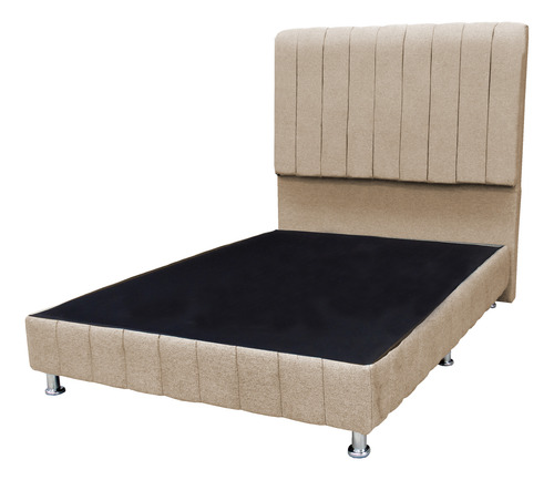 Base Cama King Size Minimalista Moderna Combo Con Cabecera