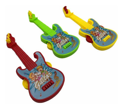 Guitarra Infantil Con Pandereta Juguetes Niños 2 En 1 Oferta