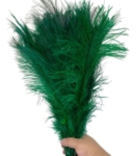 Plumas Colorida Penas De Avestruz Artesanato Para Decoração Cor verde bandeira