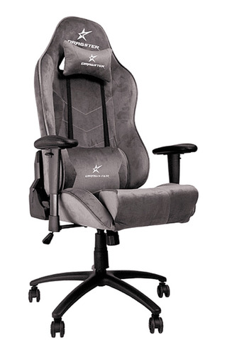 Imagen 4 de 6 de Silla Gamer Dragster Gt 500 Alcantara Series Ashes Grey