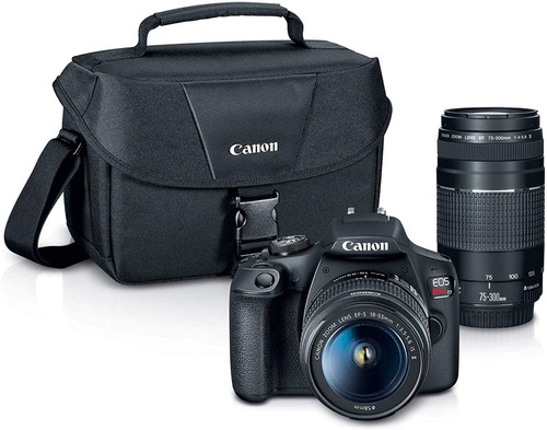 Camara Canon Rebel T7/kit/con 2 Lentes/ 18-55 Y 75-300+bolso